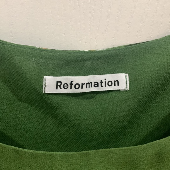 Reformation Demy Dress. Color:Lomita. Size XL. - Picture 8 of 10